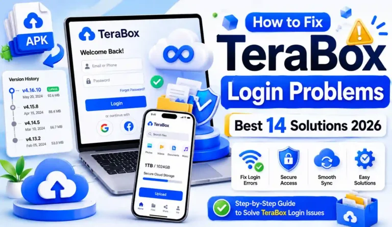 TeraBox login problem