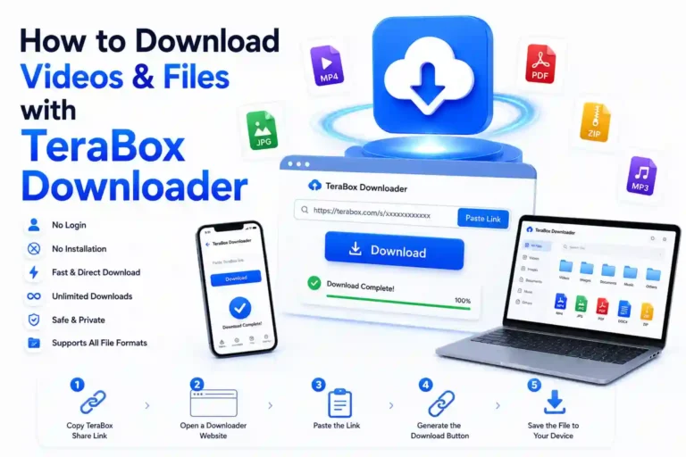 How to download videos and files with TeraBox Downloader without login or installation