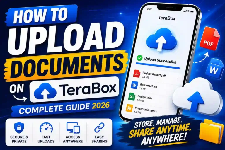 How to upload documents on TeraBox using Android, iPhone, PC, and web browser with step-by-step guide